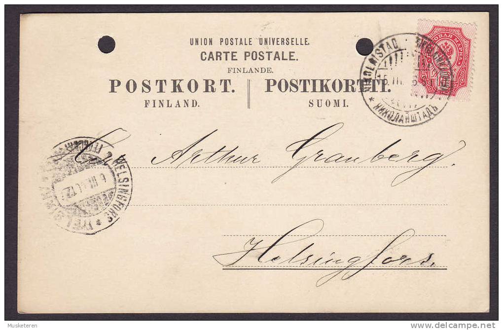 Finland UPU Postkort Carte Postale HELSINGFORS Helsinki 1906 - Lettres & Documents