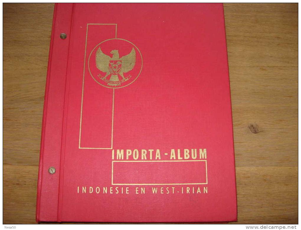 Indonesie Album Importa Zonder Zegels Met West Irian En Riau - Indonesia