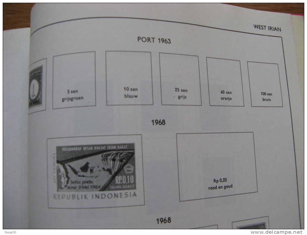 Indonesie Album Importa Zonder Zegels Met West Irian En Riau - Indonesia