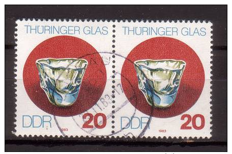 DDR Mi. Nr. 2836 O Waagr. Paar - Used Stamps