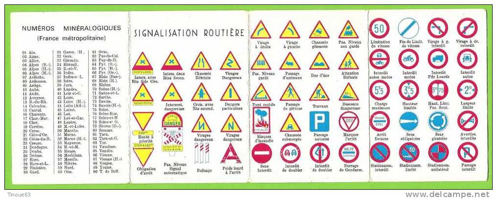 63 - SAUXILLANGES - Petit Calendrier Publicitaire 4 Volets 1964 - Garage Jean Fontbonne -Panneaux Signalisation Routière - Petit Format : 1961-70