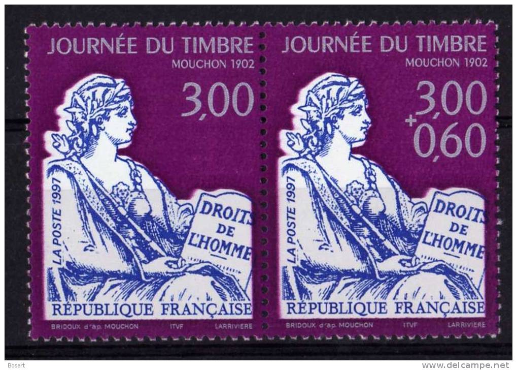 France Timbre De Carnet Neuf N°3052A 1997 C.6€ - Stamp Day