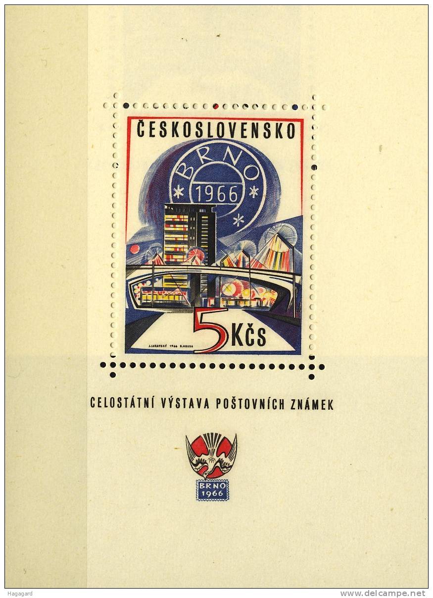 #Czekoslovakia 1966. BRNO 66: Stamp Exhibition. Michel Block 25. MNH(**) - Blocs-feuillets