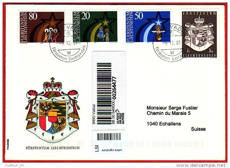 Schöner Brief  "Eingeschrieben" (Recommandée) Avec Série, 2001 - Storia Postale