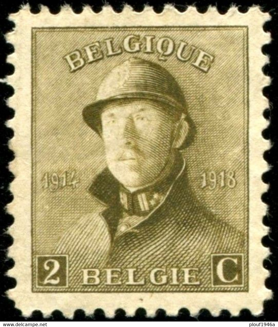 COB  166 (*)  / Yvert Et Tellier N° : 166 (*)  [dentelure : 11½] - 1919-1920 Roi Casqué