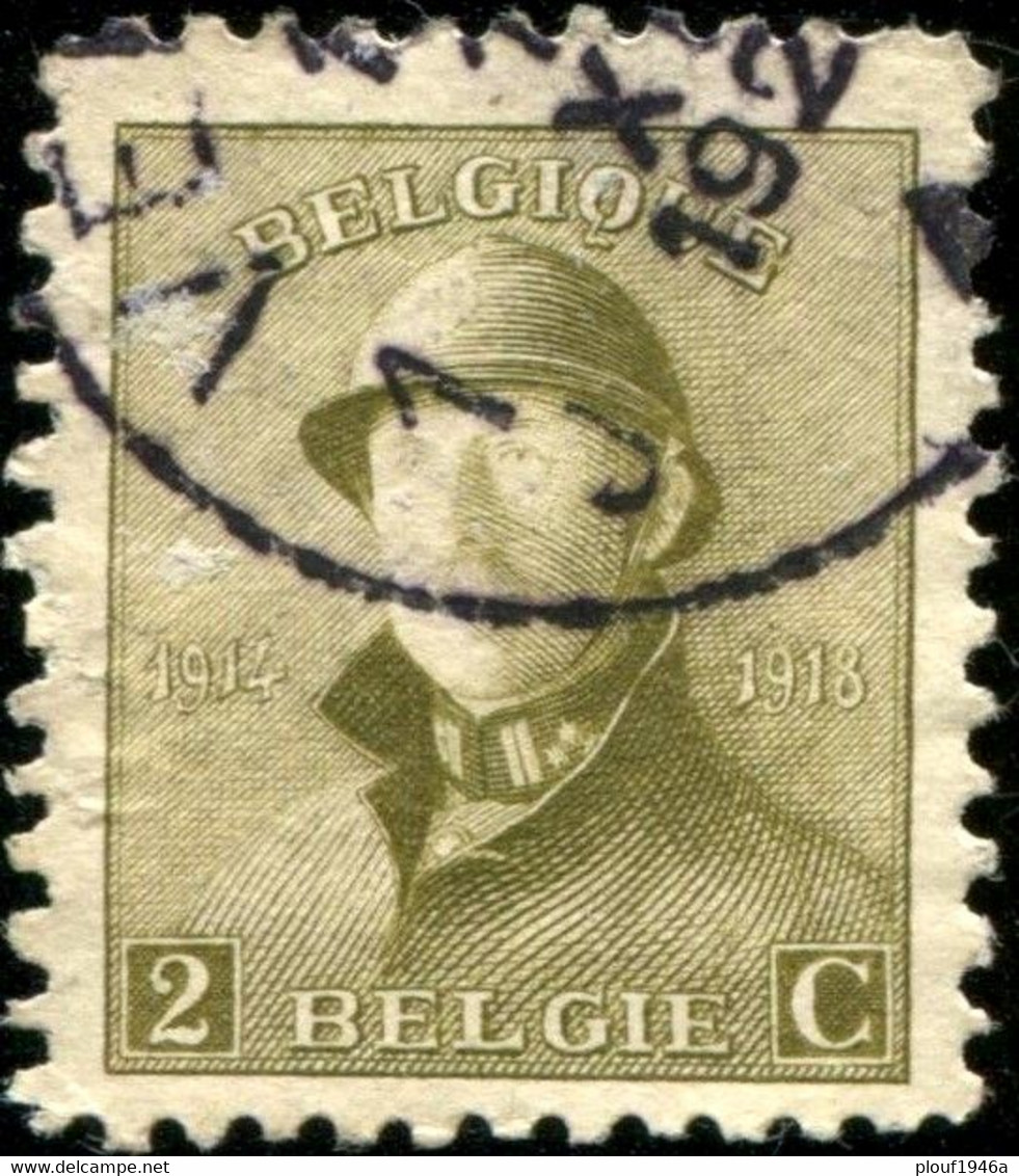 COB  166 (o)  / Yvert Et Tellier N° : 166 (o)  [dentelure : 11½] - 1919-1920 Roi Casqué