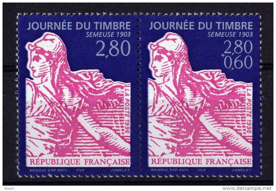 France Paire T.neuf N°2991A (2)de Carnets (Semeuse1903)-1999 C.6€ - Journée Du Timbre