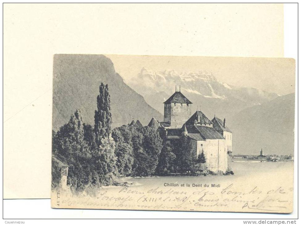 B 487   CHILLON ET LA DENT DU MIDI   Pres Veytaux                                                               Suisse - Veytaux