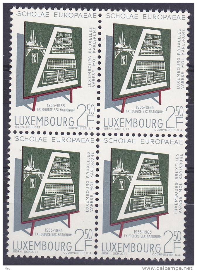 LUXEMBURG - Michel - 1963 - Nr 666 (Blok Van 4/Bloc De Quatre) - MNH** - Ongebruikt