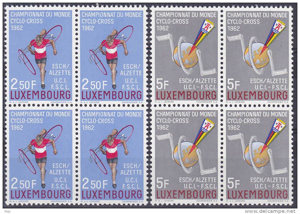 LUXEMBURG - Michel - 1962 - Nr 655/56 (Blok Van 4/Bloc De Quatre) - MNH** - Nuovi