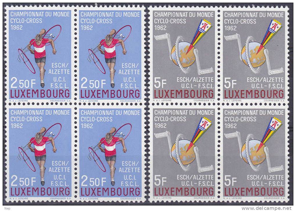 LUXEMBURG - Michel - 1962 - Nr 655/56 (Blok Van 4/Bloc De Quatre) - MNH** - Ongebruikt