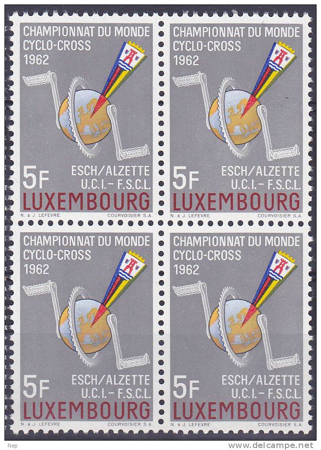 LUXEMBURG - Michel - 1962 - Nr 656 (Blok Van 4/Bloc De Quatre) - MNH** - Neufs