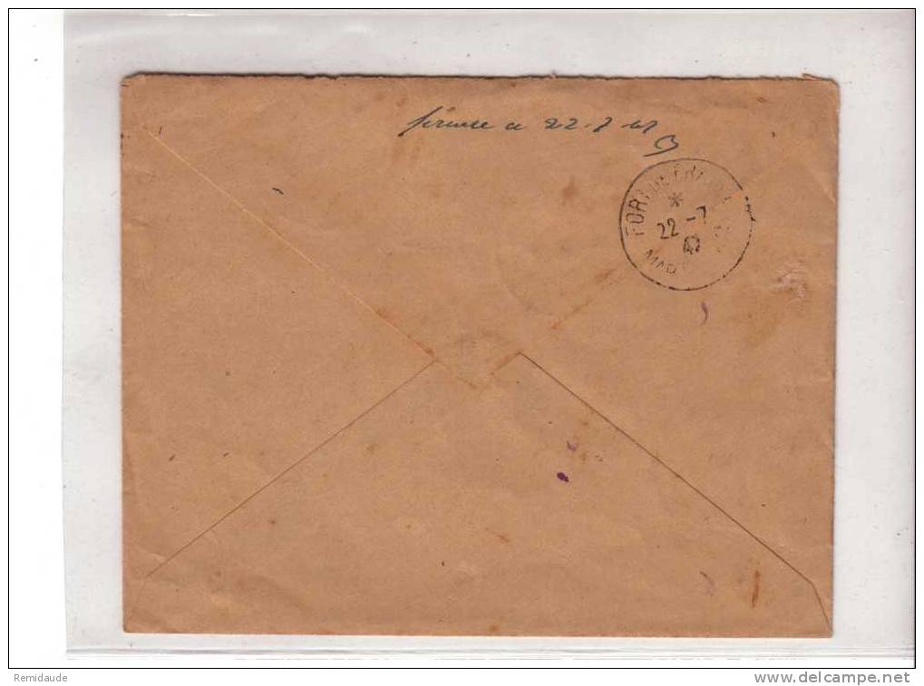 MARTINIQUE - 1947 - Yvert N°211x3 Sur LETTRE RECOMMANDEE De RIVIRE PILOTE Pour FORT De FRANCE - Covers & Documents