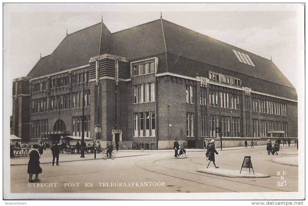 NL.- Utrecht - Post En Telegraafkantoor - Echte Foto - Kramen - Fiets - 1931 - Utrecht