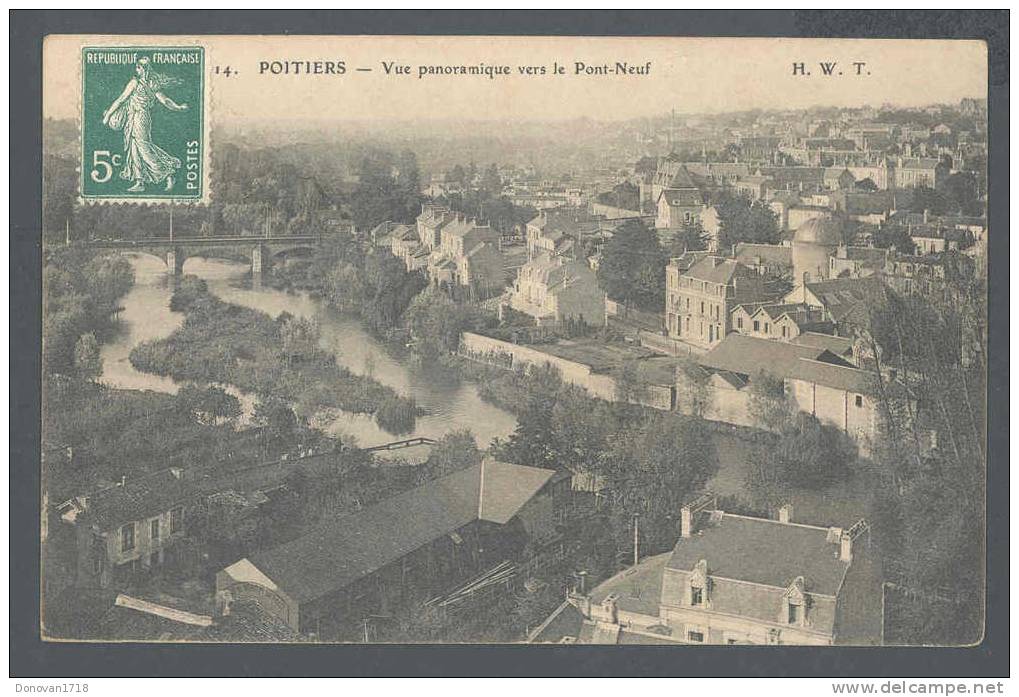 POITIERS (Vienne) Vue Panoramque Vers Le Pont-Neuf - N° 14 - H. W. T. - Poitiers