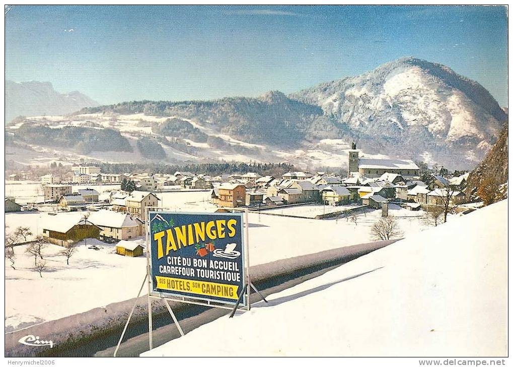 Haute Savoie , Taninges , Vue Générale  En 1977, Ed Cim - Taninges