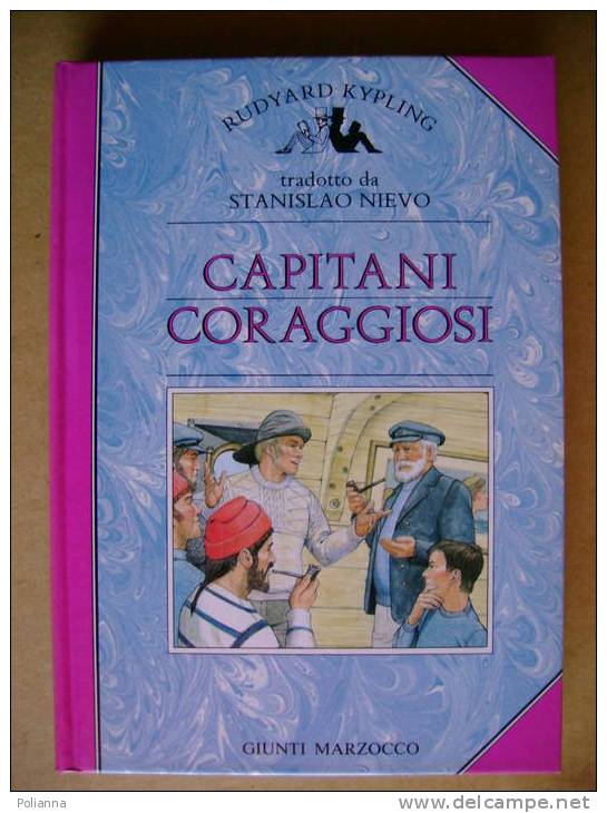 PQ/4 Kipling CAPITANI CORAGGIOSI Giunti Marzocco 1988 Illustrazioni Di Mark Bergin - Niños Y Adolescentes