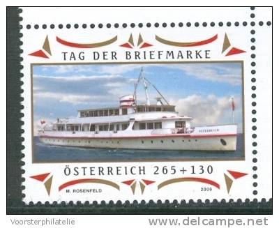 OOSTENRIJK AUSTRIA 2009-29  TAG DER BRIEFMARKEN SHIP SCHIFF BATEAU SCHIP MNH ** POSTFRISCH - Unused Stamps