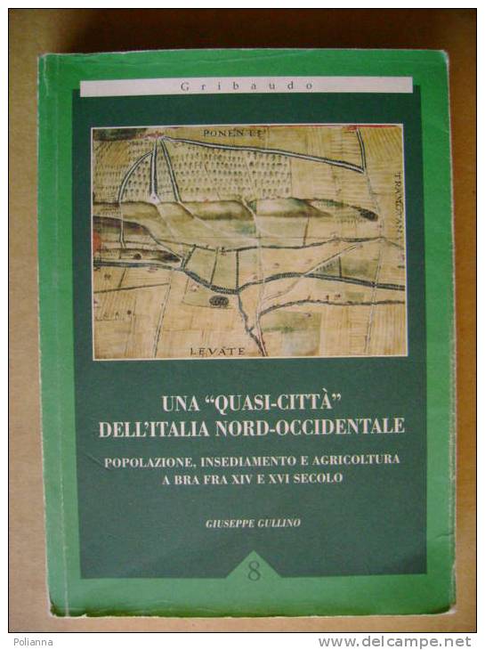 PQ/14 Gullino STORIA LOCALE - Popolazione, Insediamento E Agricoltura A BRA - XIV-XVI Sec. Gribaudo I Ed. 1996 - Historia Biografía, Filosofía