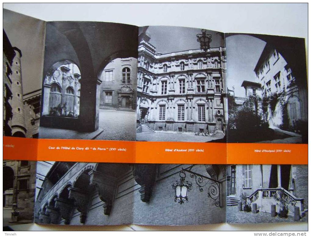 VIEUX HÔTEL DE TOULOUSE-dépliant Touristique-1961? Edouard Privat-Quartier Parlementaire-Capitouls-Tour Portail- - Non Classés