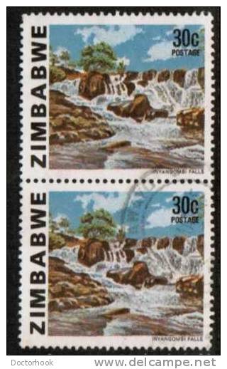 ZIMBABWE  Scott #  426  VF USED Pair - Zimbabwe (1980-...)