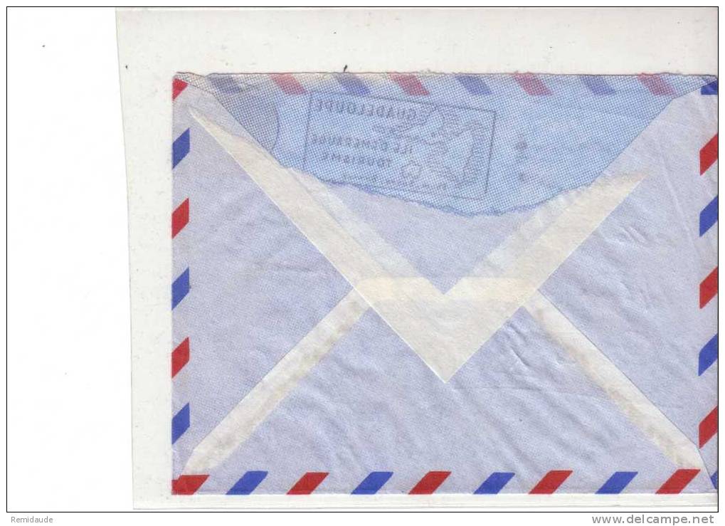 GUADELOUPE - 1964 - TIMBRES DE FRANCE (TYPE DECARIS) Sur LETTRE AVION De POINTE A PITRE - MECA (RHUM - SUCRE - BANANE) - Covers & Documents