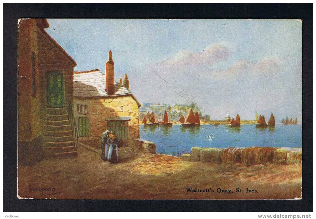 RB 663 - 1947 Postcard Westcott's Quay St Ives Cornwall - St.Ives