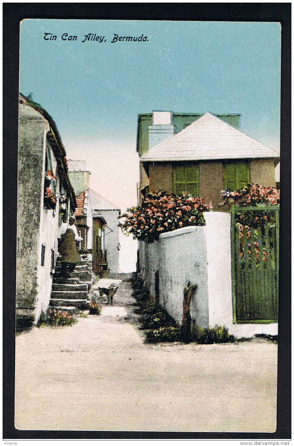 RB 663 - Early Postcard Tin Can Alley Bermuda West Indies - Bermuda