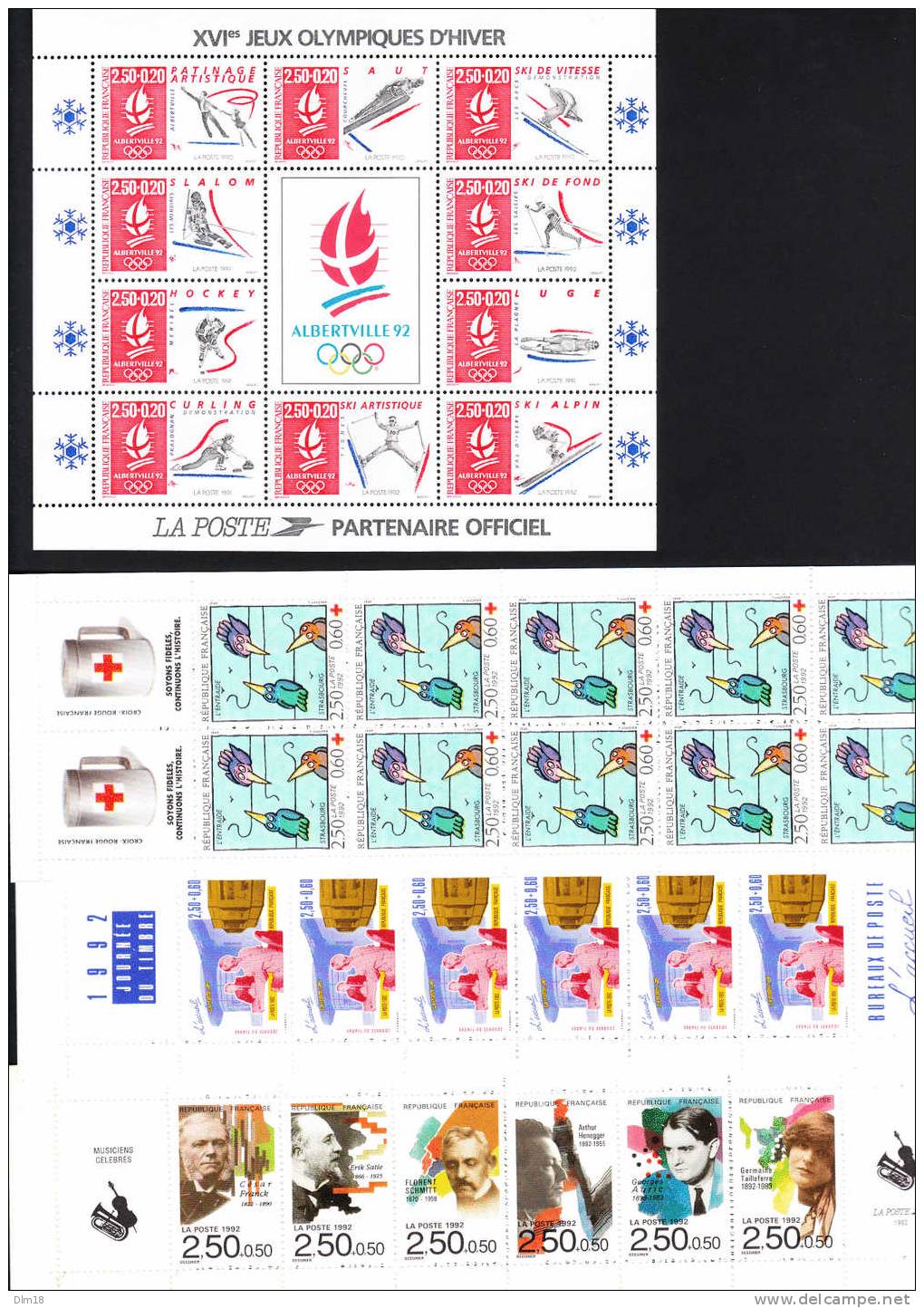 ANNEE COMPLETE 1992 NEUVE SANS CHARNIERE FRAICHEUR POSTALE AVEC LES ANNEXES - 1990-1999