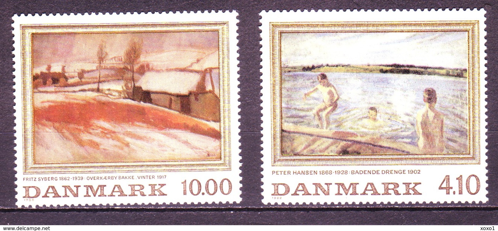 Denmark 1988 MiNr. 932 - 933  Dänemark Art Painting 2v MNH**  8,00 € - Ongebruikt