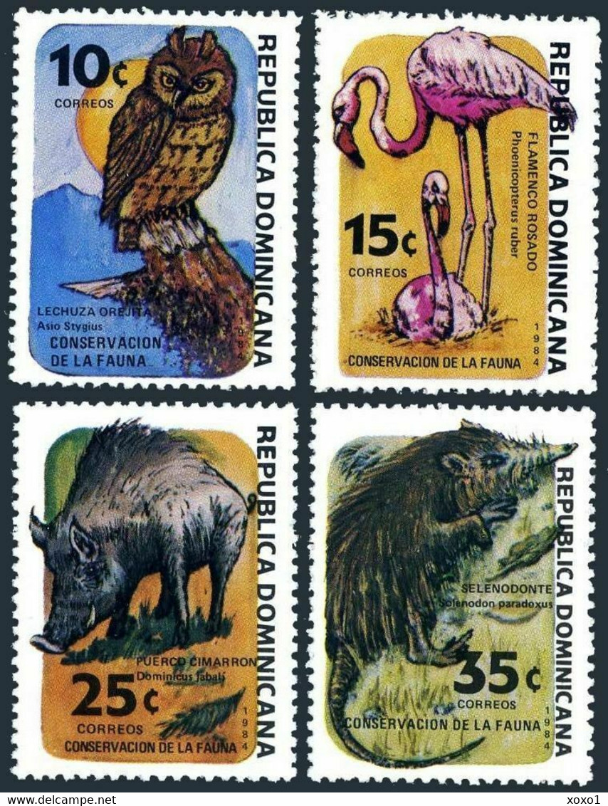 Dominican 1984 MiNr. 1431 - 1434  Dominikanische Republik Animals BIRDS Owls 4v MNH** 19,00 € - Uilen