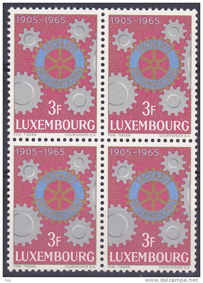 LUXEMBURG - Michel - 1965 - Nr 709 (Blok Van 4/Bloc De Quatre) - MNH** - Nuovi