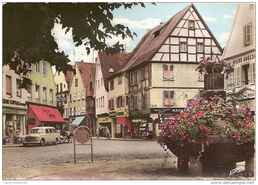 Bas Rhin - Haguenau , 1 Coin De La Grande Rue En 1963, Ed De L'europe - Haguenau