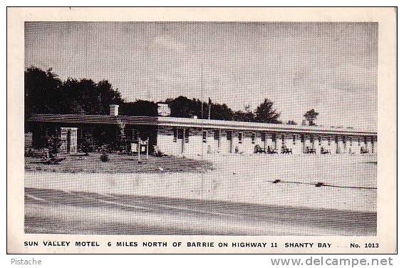 Barrie Ontario Canada - Sun Valley Motel Hotel - Shanty Bay - 2 Scans - Other & Unclassified