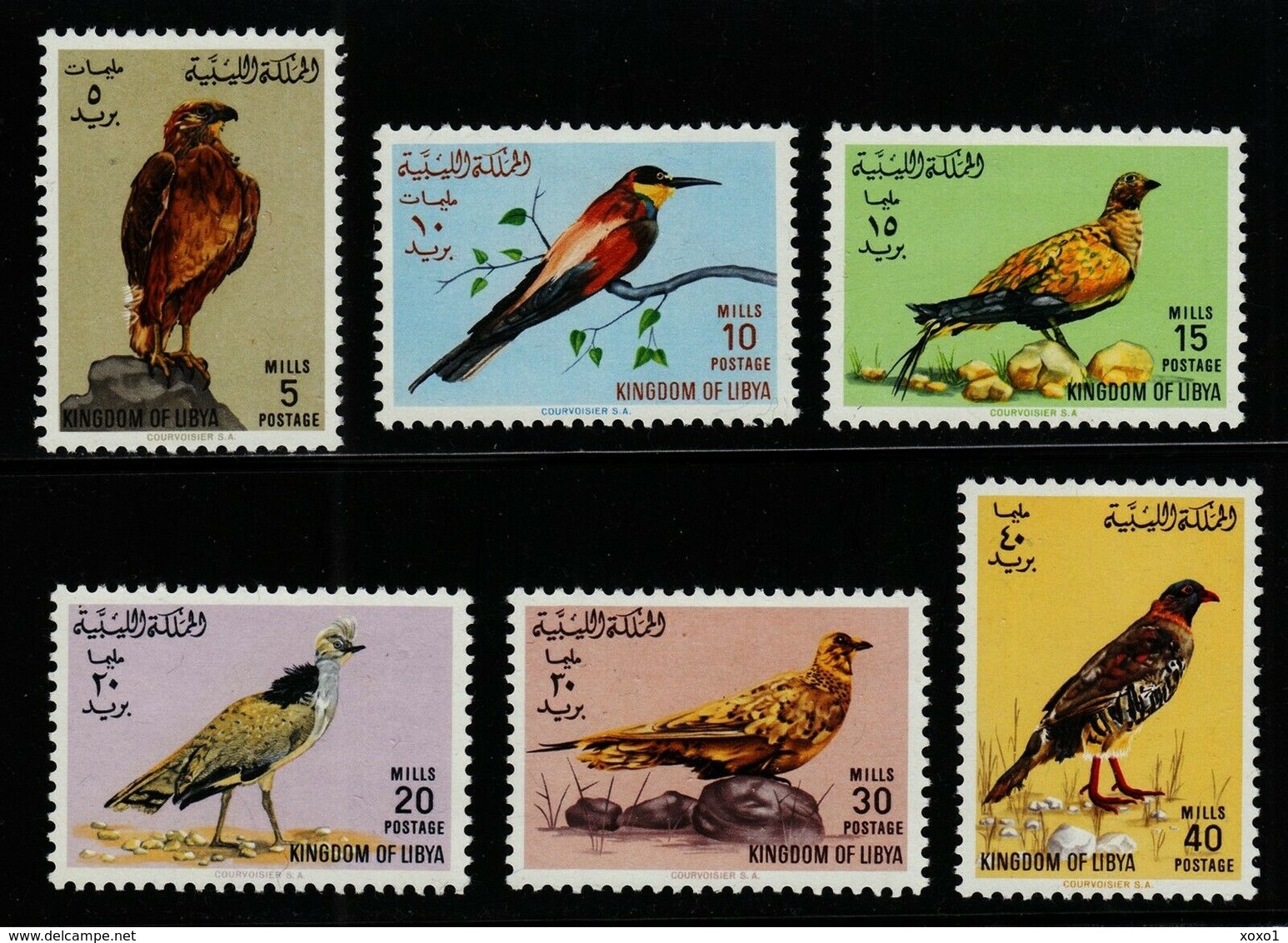 Libya 1965 MiNr. 178 - 183  Libyen Birds Vögel 6v MNH** 20,00 € - Palomas, Tórtolas