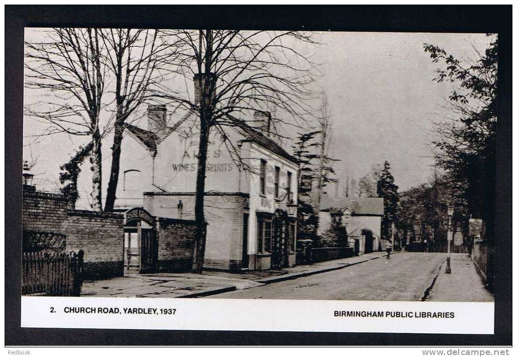 RB 664 - Postcard Church Road & Ring O' Bells Pub Yardley Birmingham In 1937 - Birmingham