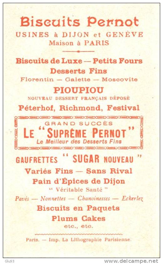 Chromo - Biscuits Pernot - Dijon - Les Bulles De Savon - Pernot