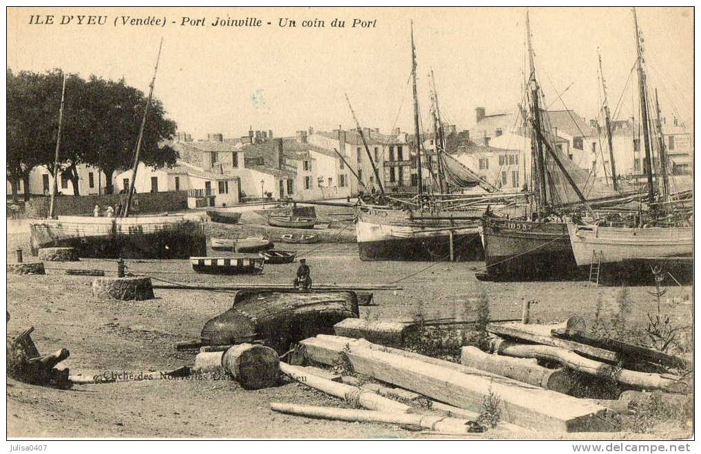 ILE D'YEU (85) Port Joinville Coin Du Port Bateaux De Peche - Ile D'Yeu