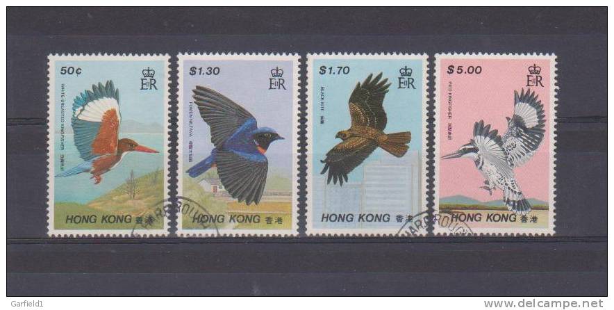 Hong Kong 1988 , Scott # 519 / 22 , Greifvoegel -  Gestempelt / Used / (o) - Gebruikt