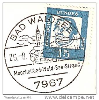 AK 706553 Bad Waldsee 26.-8.63.-10 7967 BAD WALDSEE Moorheilbad-Wald-See-Stra Nd Nach Biberach A. D. Riss Mit 1 X 15 PF - Bad Waldsee