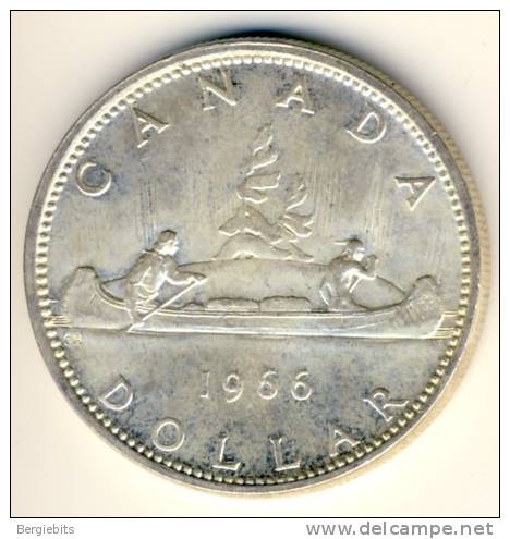 1966 Canada Silver Dollar In BU Condition - Canada