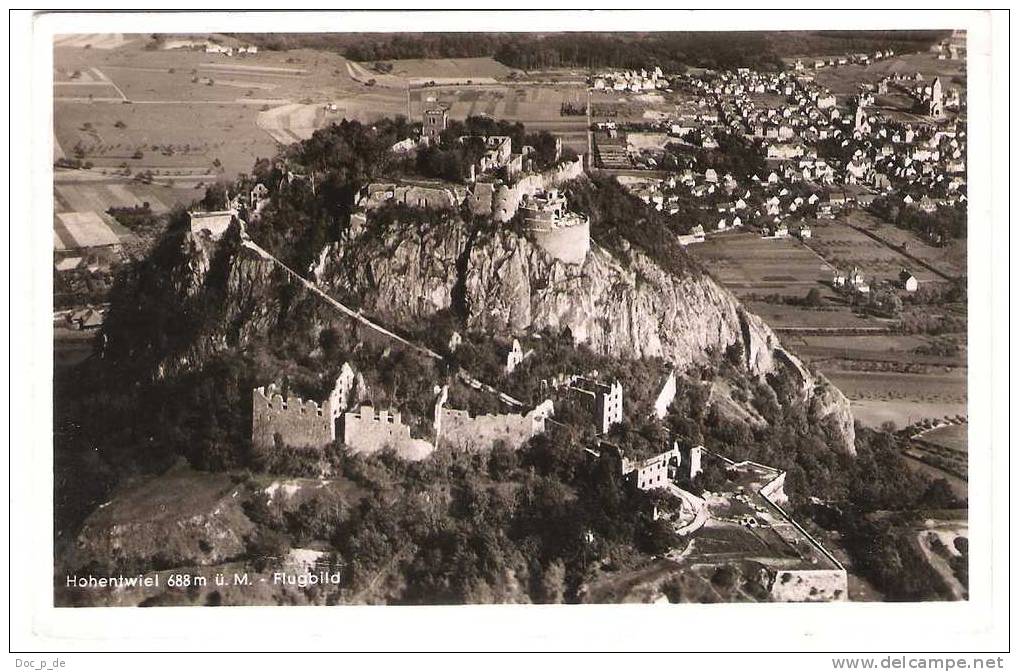 Deutschland - Hohentwiel - Burgruine - Luftbild - 1939 - Singen A. Hohentwiel