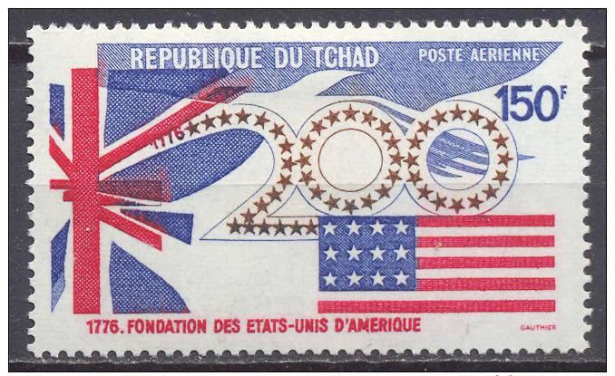 Tchad Poste Aérienne YT N°162 Fondation Des Etats-Unis Neuf/charnière * - Tschad (1960-...)