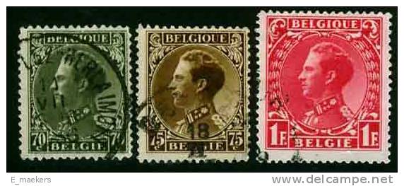 België 1934, Nr 401/403 - USED / GESTEMPELD / OBLITERE - Catw 0,8€ - 1934-1935 Leopold III