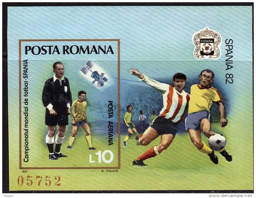 ROUMANIE    BF 152 A    * *  NON  DENTELE ( Cote 40 E )  Cup 1982    Football  Soccer Fussball - 1982 – Spain