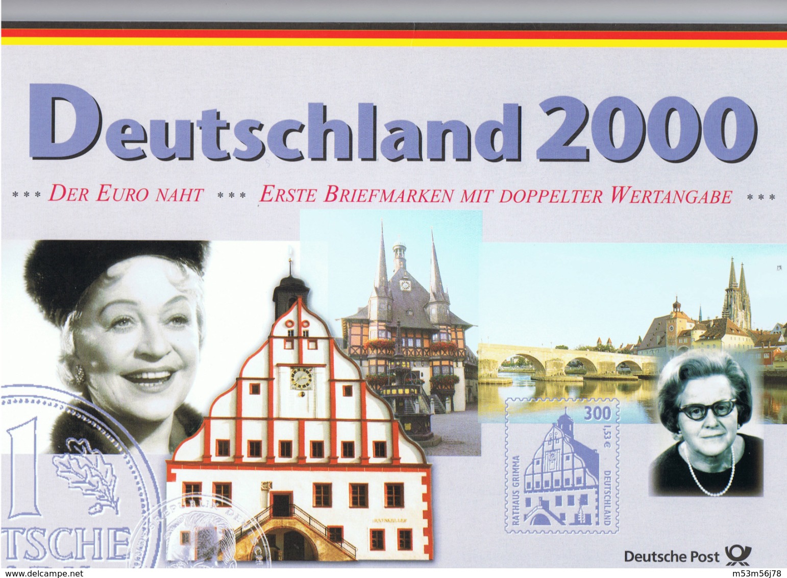 Deutsche Post - DM Satz 2000 In PP - Prägestätte D (München) - Mint Sets & Proof Sets