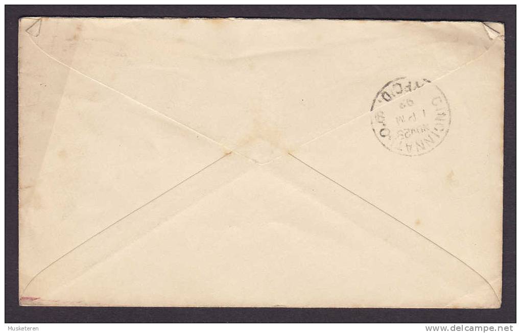 United States Private Postal Stationery Ganzsache GRAYSON COUNTY BANK, LEITCHFIELD Ky. 1893 Cover To CINCINNATI - ...-1900