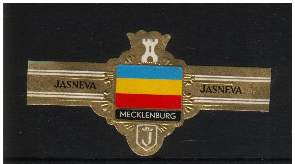 Sigarenbandje Jasneva Vlaggen Mecklenburg  Nr:341(sb0374f) - Bauchbinden (Zigarrenringe)