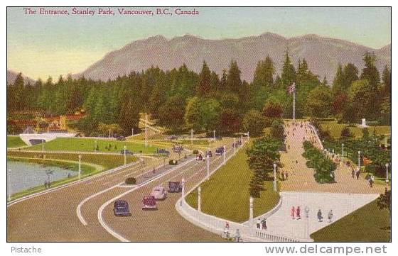 Stanley Park Entrance - Vancouver British Columbia B.C. Canada - Neuve - Unused - 2 Scans - Vancouver