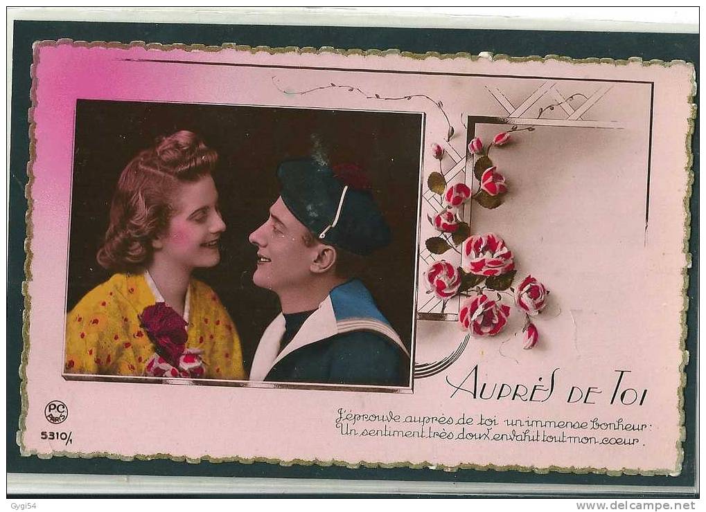 CPA 1944 AUPRES DE TOI - Valentinstag